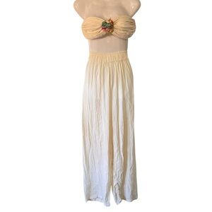 Ana R by Ana Rosa Lopez de Lara Resortwear Set Pants and Bandeau Fairy Size L